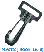 Plastic J Hook from Discount-Lanyards.com
