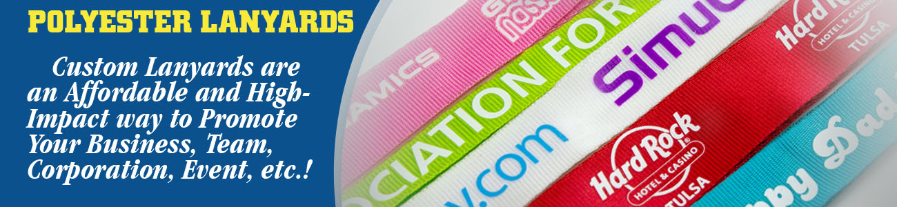 Polyester Lanyards Banner from Discount-Lanyards.com